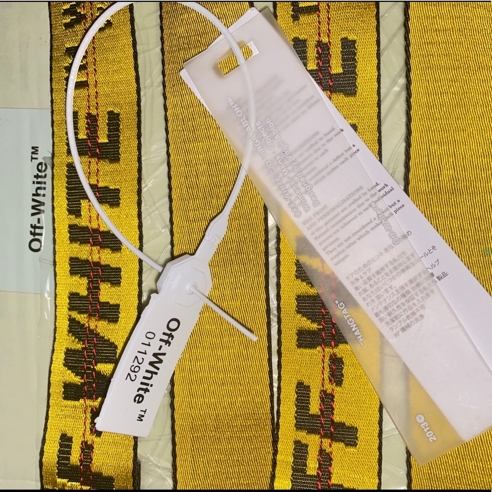 COPY - OFF-WHITE industrial belt Yellow/Black